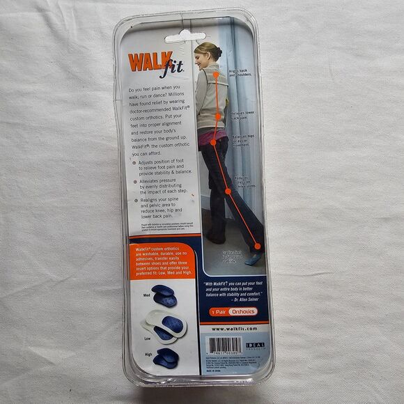 NEW Walkfit Orthotics for Body Alignment & to Relieve Pain 1 Pair for Men/Women - Picture 2 of 5